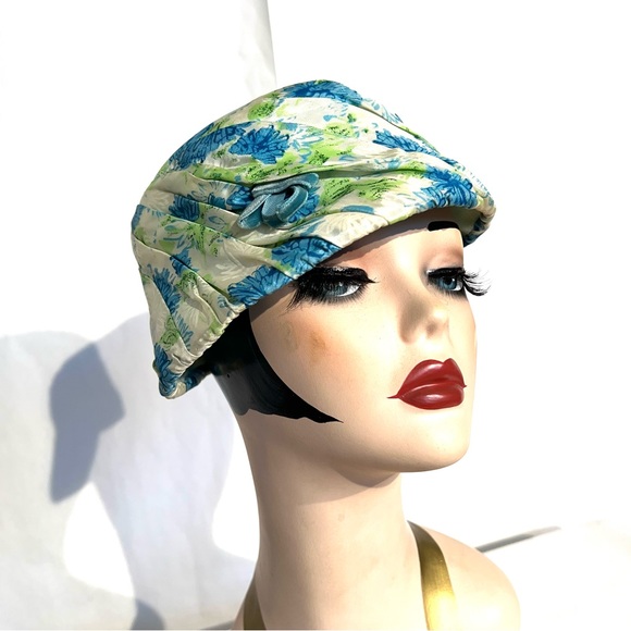 Vintage 40s 50s Floral Hat - Picture 6 of 14